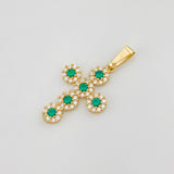 Dije Cruz Tupida 1.35g / 2.5cm Oro Amarillo 18K