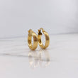 Candongas Andy 1.95gr / 1.9cm / Rayadas Oro Amarillo 18K $
