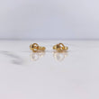 Candongas Yiss corazon 2.6gr / 1.2cm / Rombos Oro Amarillo 18K $
