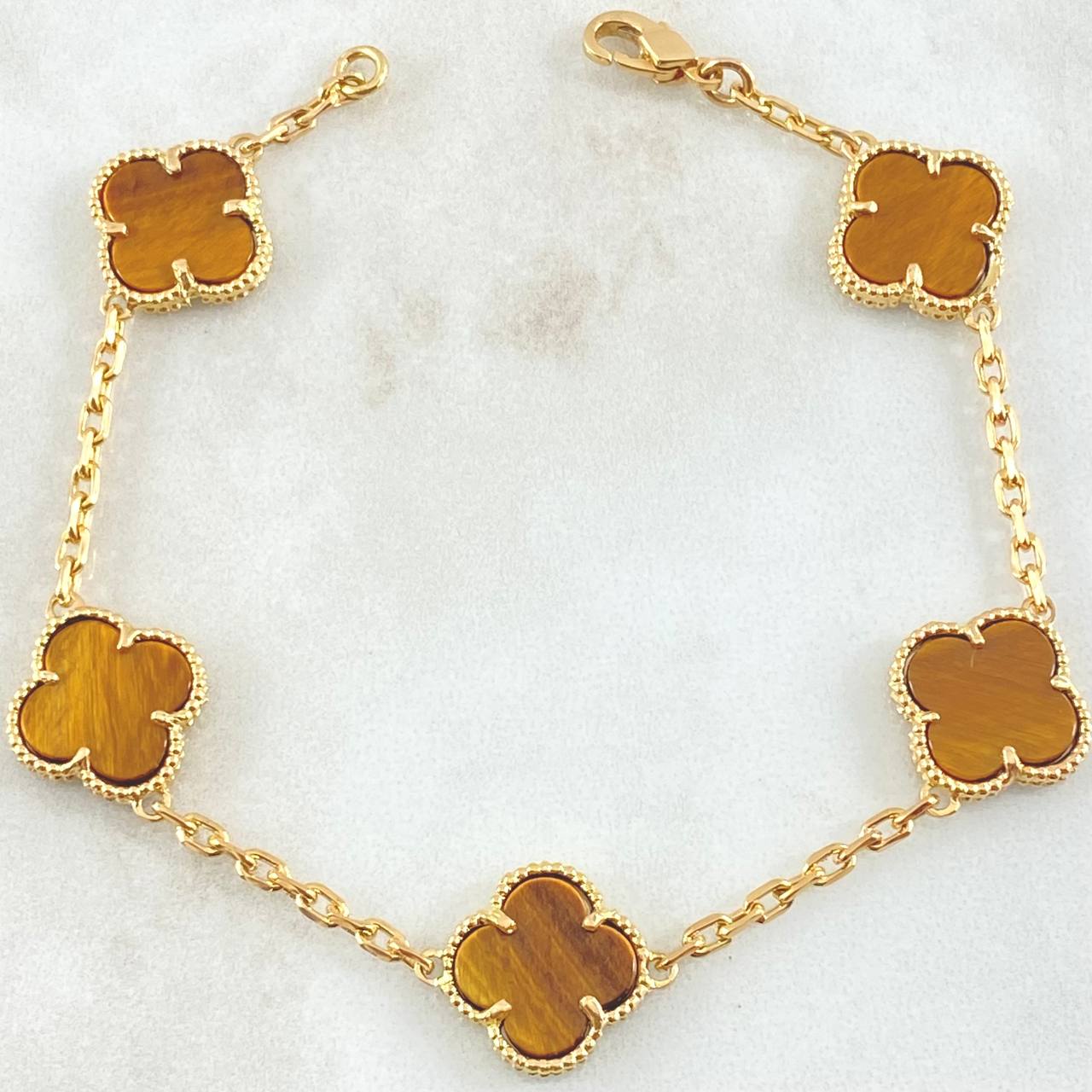 Pulso Aro Seguido Trebol 11.55gr / 20cm / Nac.Esp. Oro 18K ©