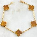 Pulso Aro Seguido Trebol 11.55gr / 20cm / Nac.Esp. Oro 18K ©