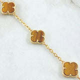 Pulso Aro Seguido Trebol 11.55gr / 20cm / Nac.Esp. Oro 18K ©