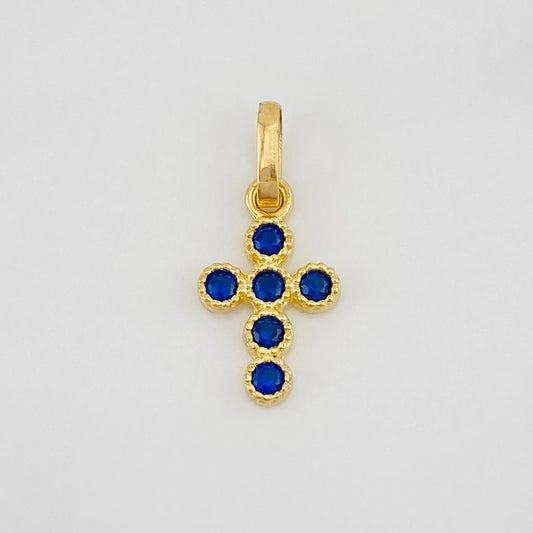 Dije Cruz Tupida 0.85g / 2cm Oro Amarillo 18K