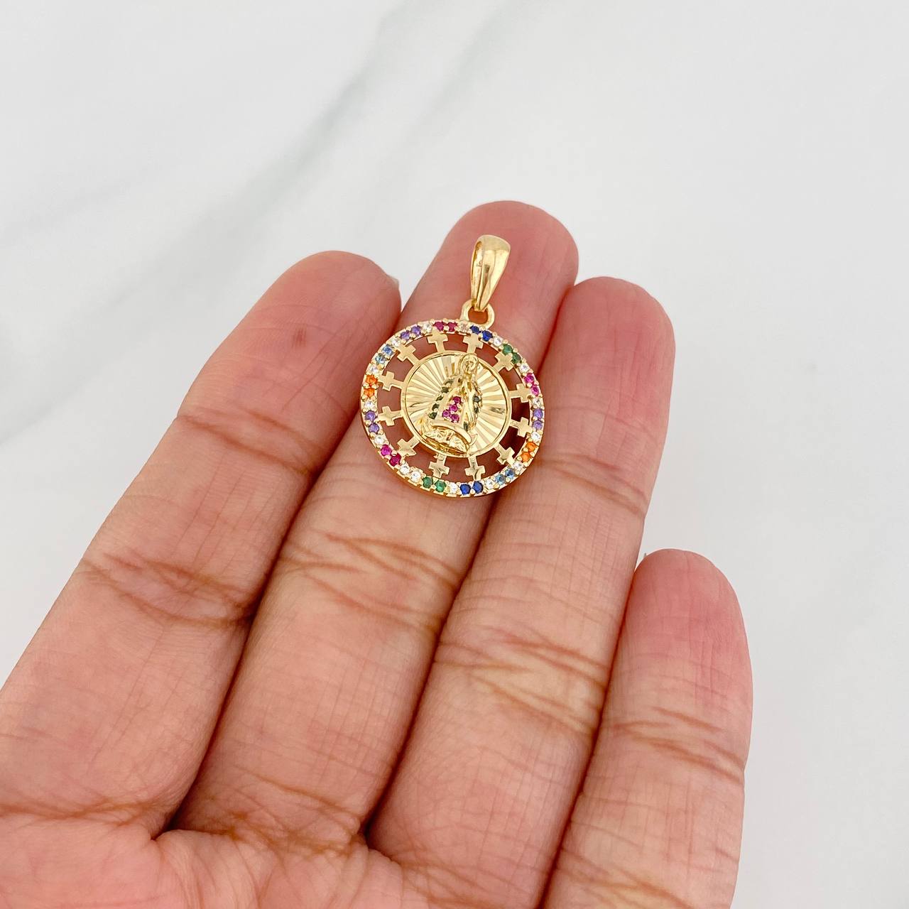 Dije Virgen de Guadalupe 2.9g / 2.6cm Oro Amarillo 18K