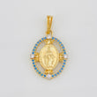 Dije Medalla Virgen Milagrosa 1.85g / 2.5cm Oro Amarillo 18K