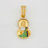 Dije San Judas Tadeo 4.05g / 3cm Dos Oros Amarillo Blanco 18K
