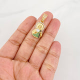 Dije San Judas Tadeo 4.05g / 3cm Dos Oros Amarillo Blanco 18K