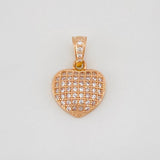 Dije Corazon 1.5g / 2.6cm Oro Rosa 18K