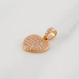 Dije Corazon 1.5g / 2.6cm Oro Rosa 18K