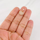 Dije Corazon 1.5g / 2.6cm Oro Rosa 18K