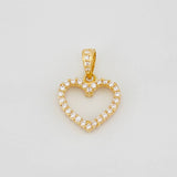 Dije Corazon Silueta Doble Faz 1.45g / 1.5cm Oro Amarillo 18K
