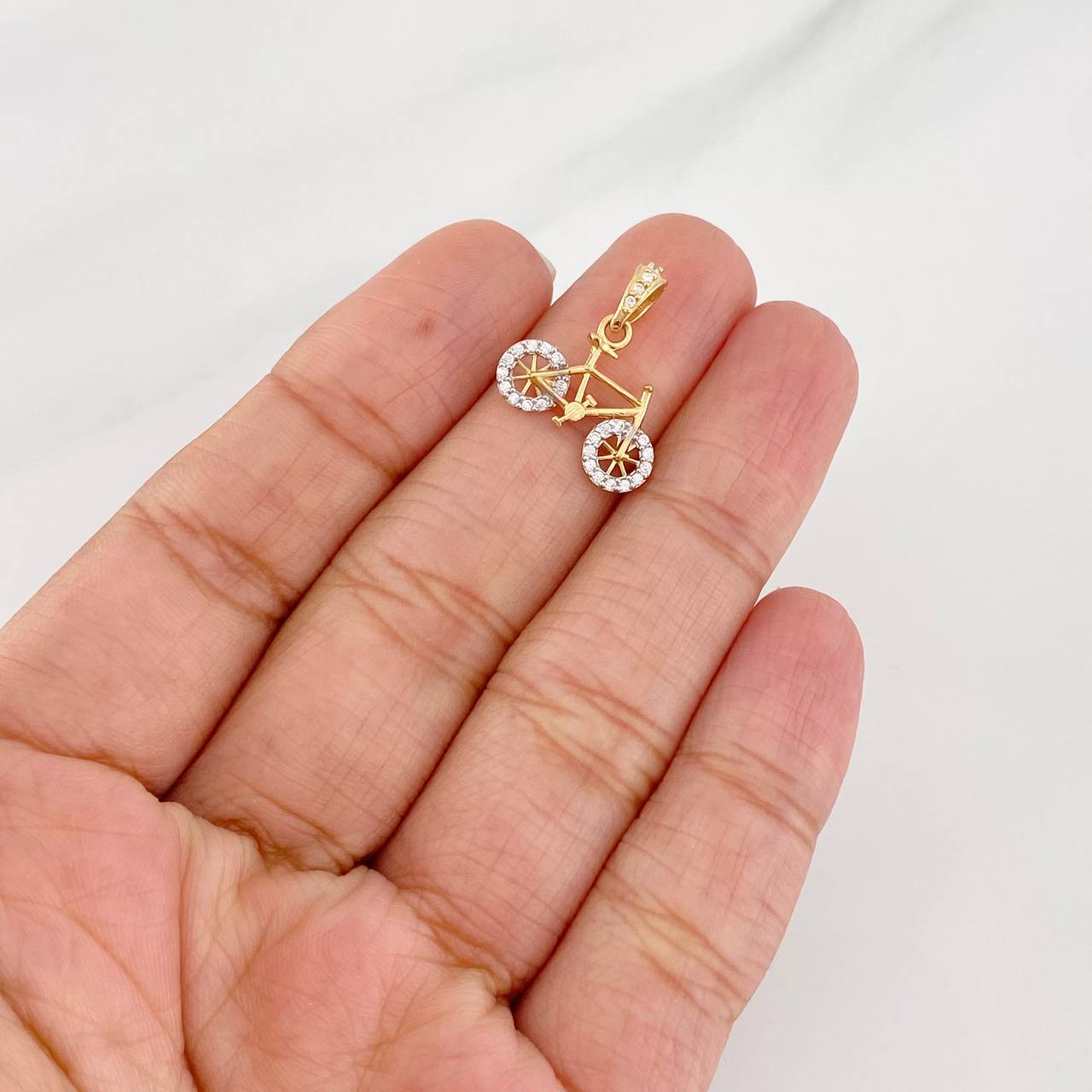 Dije Bicicleta 1g / 1.7cm Oro Amarillo 18K