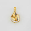 Dije Caballo Diamantado 1.85g / 1.8cm Oro Amarillo 18K