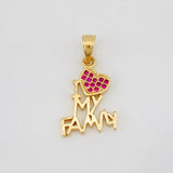 Dije Family Corazon 1.55g / 2cm Oro Amarillo 18K