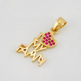 Dije Family Corazon 1.55g / 2cm Oro Amarillo 18K