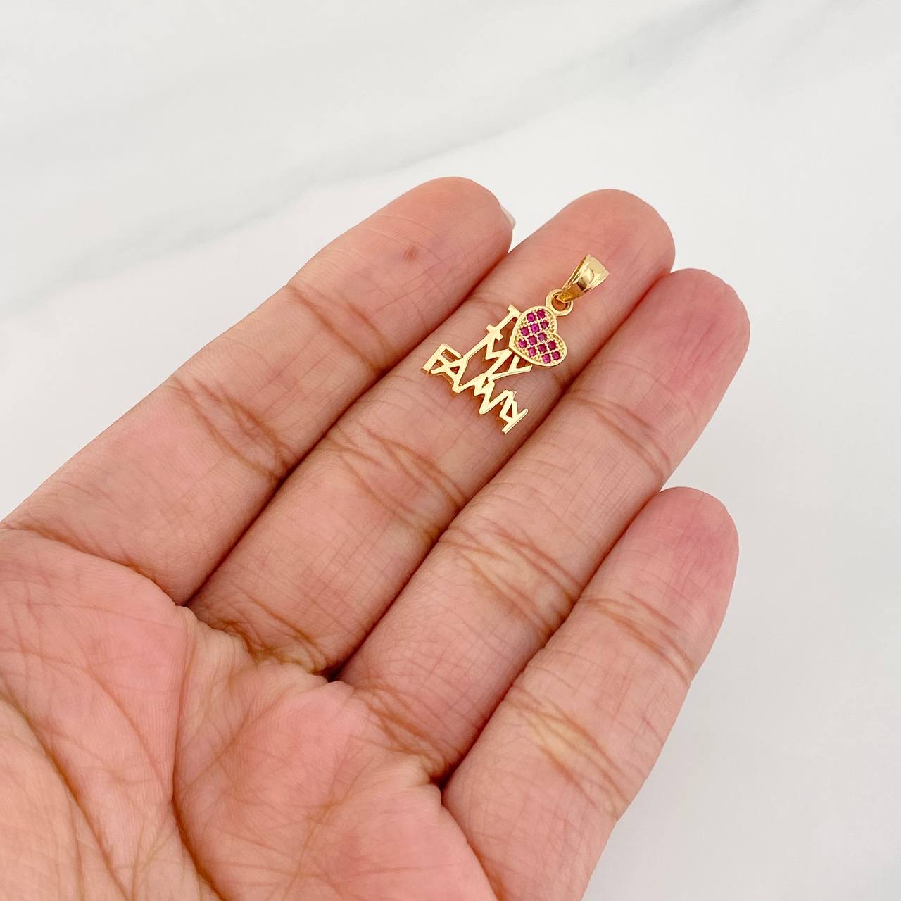 Dije Family Corazon 1.55g / 2cm Oro Amarillo 18K
