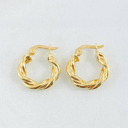 Candongas Mai 1.3gr / 1.5cm-Oro Amarillo 18K