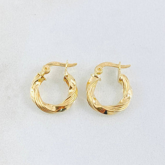 Candongas Mai 1.05gr / 1.4cm-Oro Amarillo 18K