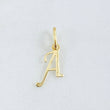 Dije Letra A Cursiva 0.35gr / 2cm / Oro Amarillo 18K ©