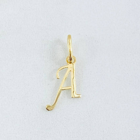 Dije Letra A Cursiva 0.35gr / 2cm / Oro Amarillo 18K ©