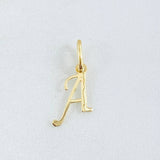 Dije Letra A Cursiva 0.35gr / 2cm / Oro Amarillo 18K ©