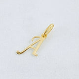 Dije Letra A Cursiva 0.35gr / 2cm / Oro Amarillo 18K ©