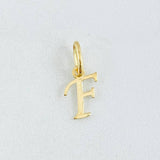 Dije Letra F Cursiva 0.35gr / 1.5cm / Oro Amarillo 18K ©