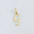 Dije Letra G Cursiva 0.4gr / 2cm / Oro Amarillo 18K ©