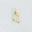 Dije Letra Q Cursiva 0.45gr / 1.6cm / Oro Amarillo 18K ©