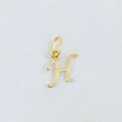 Dije Letra H Cursiva 0.45gr / 1.7cm / Oro Amarillo 18K ©