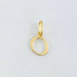Dije Letra O Cursiva 0.4gr / 1.6cm / Oro Amarillo 18K ©
