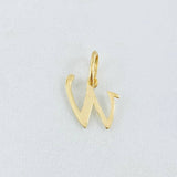 Dije Letra W Cursiva 0.45gr / 1.6cm / Oro Amarillo 18K ©