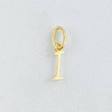 Dije Letra I Cursiva 0.3gr / 1.6cm / Oro Amarillo 18K ©