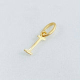Dije Letra I Cursiva 0.3gr / 1.6cm / Oro Amarillo 18K ©