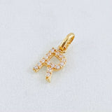 Dije Letra R 0.5gr / 1.3cm / Oro Amarillo 18K *