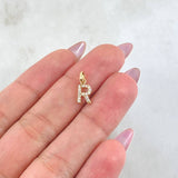 Dije Letra R 0.5gr / 1.3cm / Oro Amarillo 18K *