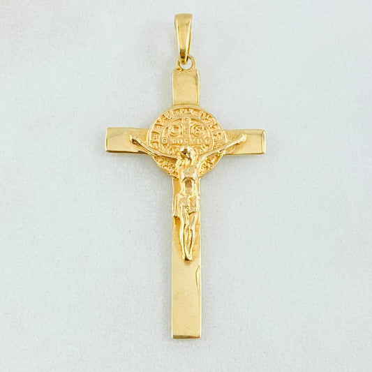 Dije Cruz San Benito 3.2gr / 4cm / Oro Amarillo 18K *