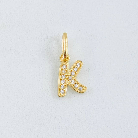 Dije Letra K 0.7gr / 1.6cm / Oro Amarillo 18K ©