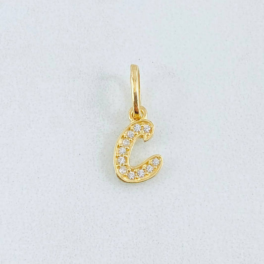 Dije Letra C 0.6gr / 1.6cm / Oro Amarillo 18K *