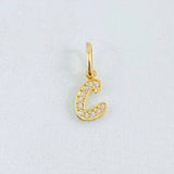 Dije Letra C 0.6gr / 1.6cm / Oro Amarillo 18K *