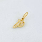 Dije Letra P 0.65gr / 1.6cm / Oro Amarillo 18K *