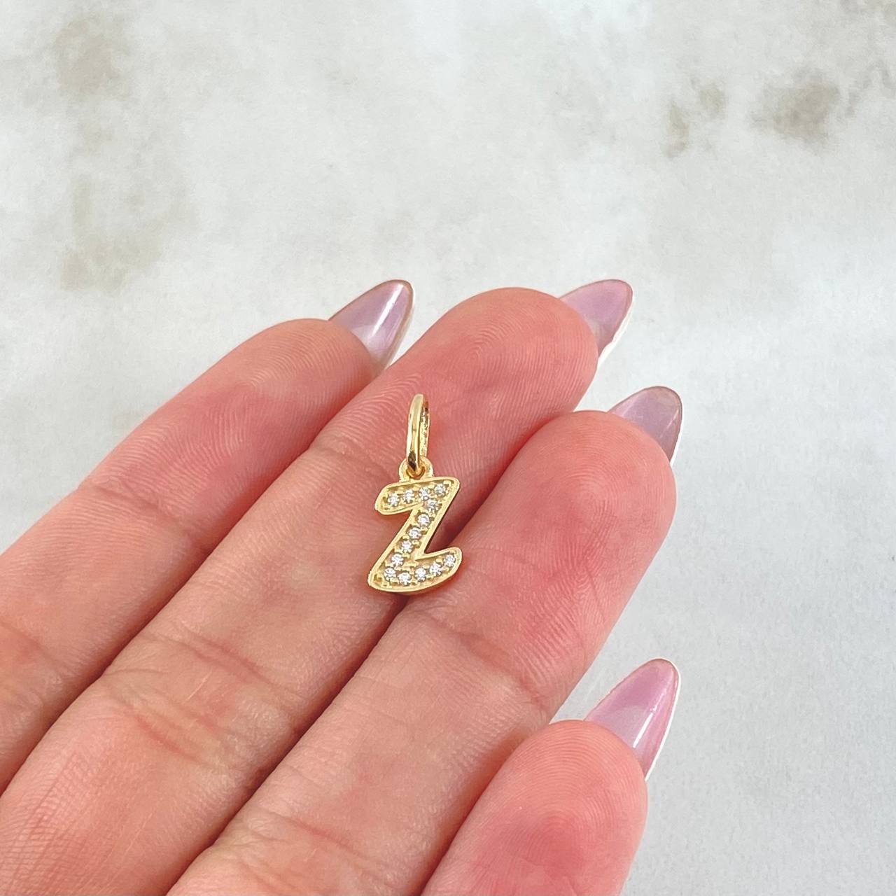 Dije Letra Z 0.75gr / 1.6cm / Oro Amarillo 18K *
