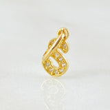 Dije Letra S 0.55gr / 1.6cm / Oro Amarillo 18K ©
