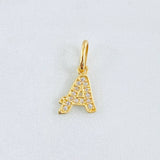 Dije Letra A 0.7gr / 1.5cm / Oro Amarillo 18K