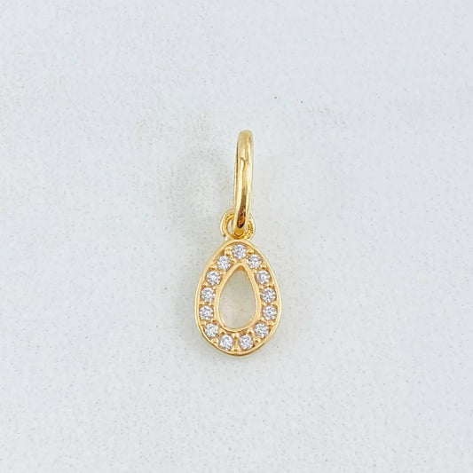 Dije Letra O 0.45gr / 1.6cm / Oro Amarillo 18K *