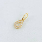Dije Letra O 0.45gr / 1.6cm / Oro Amarillo 18K ©