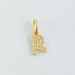 Dije Letra R 0.75gr / 1.5cm / Oro Amarillo 18K