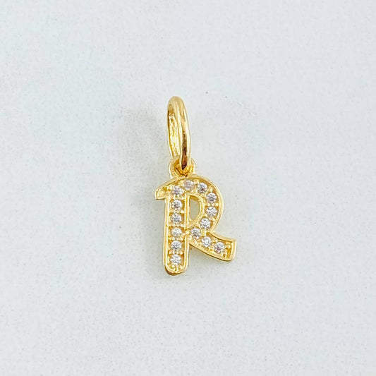 Dije Letra R 0.7gr / 1.5cm / Oro Amarillo 18K