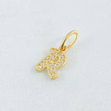 Dije Letra R 0.75gr / 1.5cm / Oro Amarillo 18K