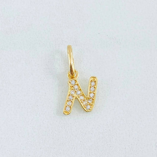 Dije Letra N 0.6gr / 1.5cm / Oro Amarillo 18K